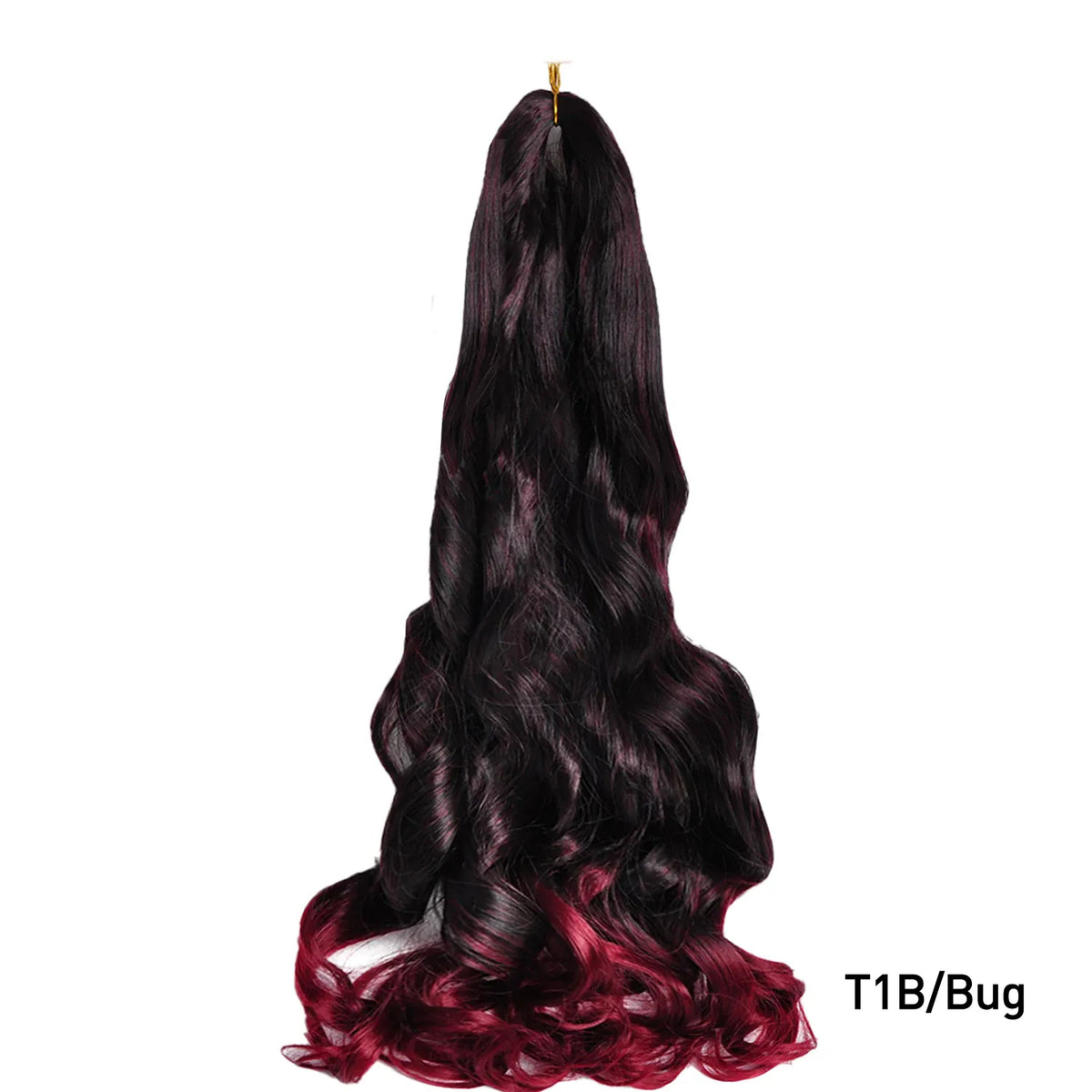 French Curls Braiding Hair Extensions Synthetic Hair Loose Wave Spiral Curl Braids High Temperature Ombre Pre Stretched Hair