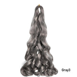 French Curls Braiding Hair Extensions Synthetic Hair Loose Wave Spiral Curl Braids High Temperature Ombre Pre Stretched Hair