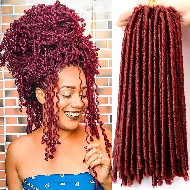 Full Star Crochet Braids Synthetic Hair Extensions Soft Faux Locs Black Brown Bug Color 70 G/Pack Crochet Hair for Women