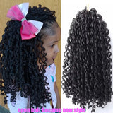 Full Star Crochet Braids Synthetic Hair Extensions Soft Faux Locs Black Brown Bug Color 70 G/Pack Crochet Hair for Women