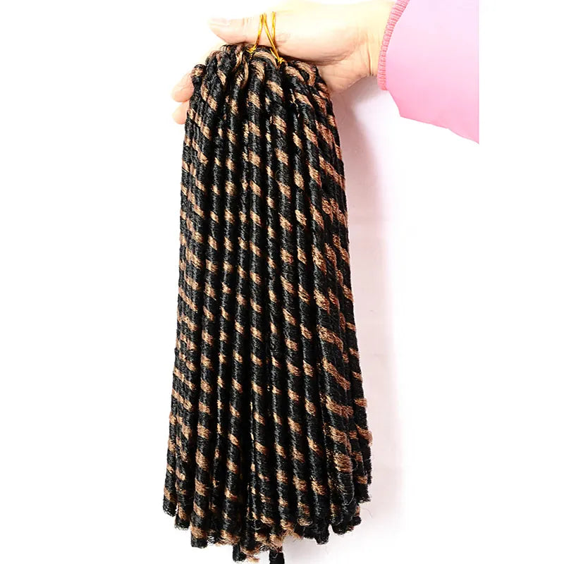 Full Star Crochet Braids Synthetic Hair Extensions Soft Faux Locs Black Brown Bug Color 70 G/Pack Crochet Hair for Women