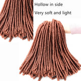 Full Star Crochet Braids Synthetic Hair Extensions Soft Faux Locs Black Brown Bug Color 70 G/Pack Crochet Hair for Women
