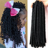 Full Star Crochet Braids Synthetic Hair Extensions Soft Faux Locs Black Brown Bug Color 70 G/Pack Crochet Hair for Women