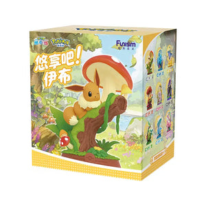 Funism Pokémon Eevee Blind Box Figure, Anime Desktop Collectible, Mystery Box Toy