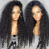 Geeta Transparent Lace Wig 13x6 Human Hair Curly Wigs 30 32 Inch Deep Wave Frontal Wig Pre Plucked 13x4 Lace Front Wig For Women