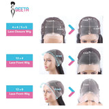 Geeta Transparent Lace Wig 13x6 Human Hair Curly Wigs 30 32 Inch Deep Wave Frontal Wig Pre Plucked 13x4 Lace Front Wig For Women