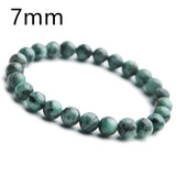 Genuine Natural Green Emerald Crystal Round Beads Bracelet 7mm 8mm 9mm 10mm Gemstone Women Stone Rarest Bracelet Jewelry AAAAA