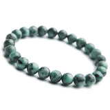 Genuine Natural Green Emerald Crystal Round Beads Bracelet 7mm 8mm 9mm 10mm Gemstone Women Stone Rarest Bracelet Jewelry AAAAA