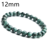 Genuine Natural Green Emerald Crystal Round Beads Bracelet 7mm 8mm 9mm 10mm Gemstone Women Stone Rarest Bracelet Jewelry AAAAA