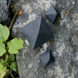 Genuine Natural Shungite Pyramid Tower Energy Crystals Raw Gemstone Point Stone,Healing Chakra Balancing Radiation 1pc