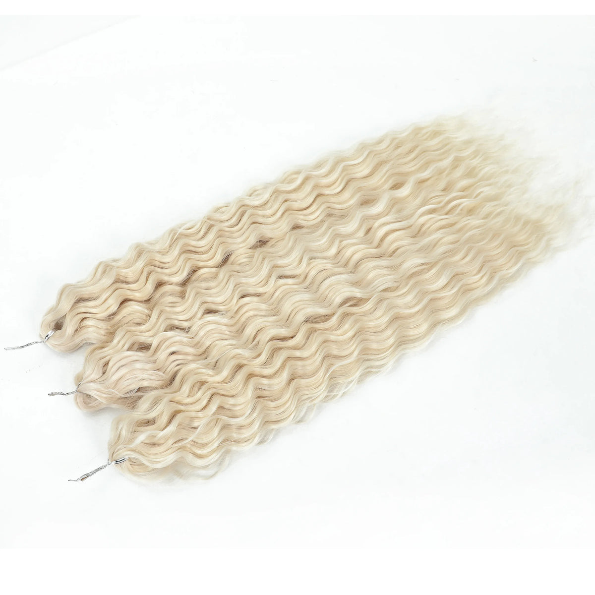 Gladys 24 Inch Ariel Water Wave Crochet Hair Extensions 300g/3pcs Blonde Black 60cm Braids Twist Hair Synthetic Hair Extensions