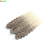 Gladys 24 Inch Ariel Water Wave Crochet Hair Extensions 300g/3pcs Blonde Black 60cm Braids Twist Hair Synthetic Hair Extensions