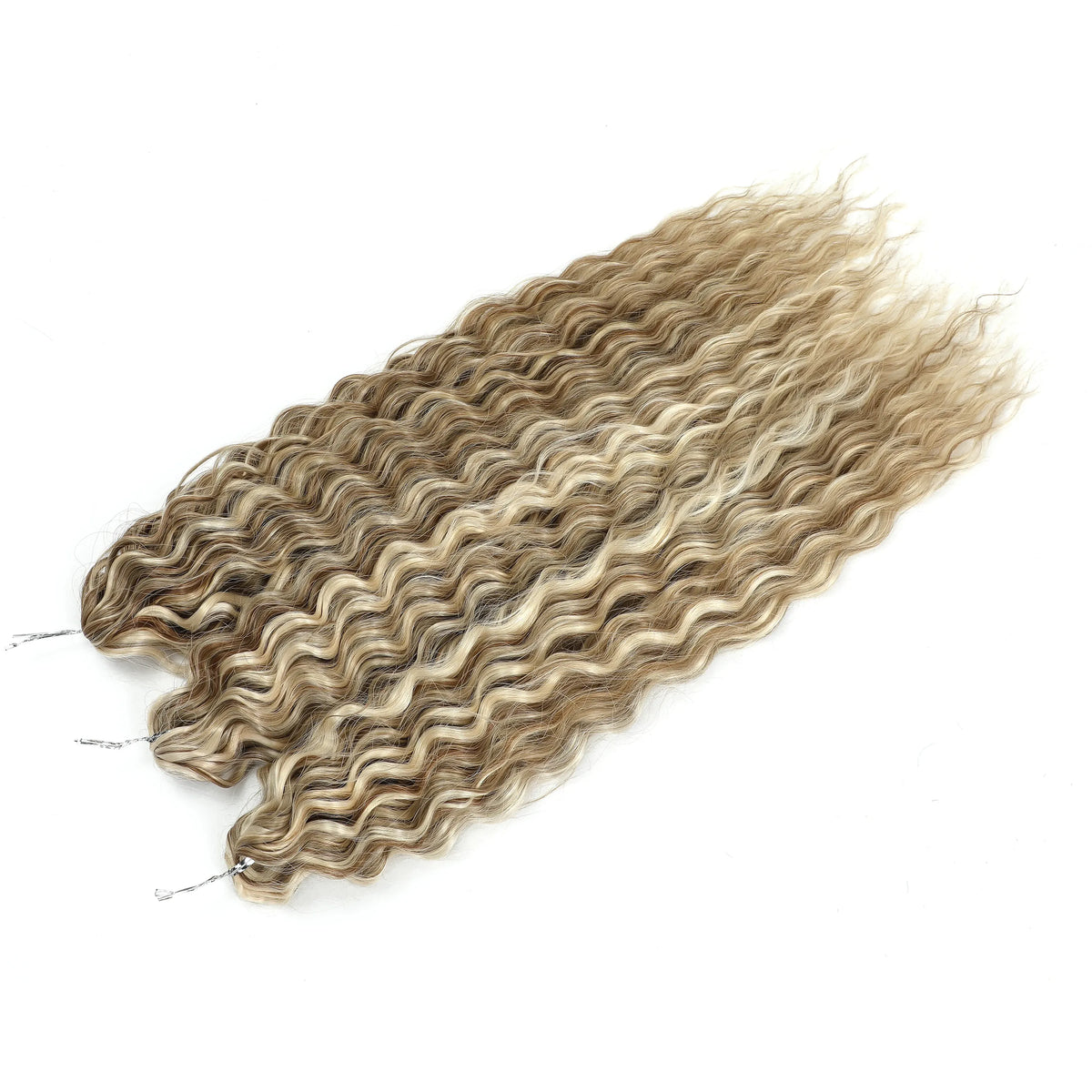 Gladys 24 Inch Ariel Water Wave Crochet Hair Extensions 300g/3pcs Blonde Black 60cm Braids Twist Hair Synthetic Hair Extensions