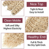 Gladys 24 Inch Ariel Water Wave Crochet Hair Extensions 300g/3pcs Blonde Black 60cm Braids Twist Hair Synthetic Hair Extensions