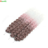 Gladys 24 Inch Ariel Water Wave Crochet Hair Extensions 300g/3pcs Blonde Black 60cm Braids Twist Hair Synthetic Hair Extensions