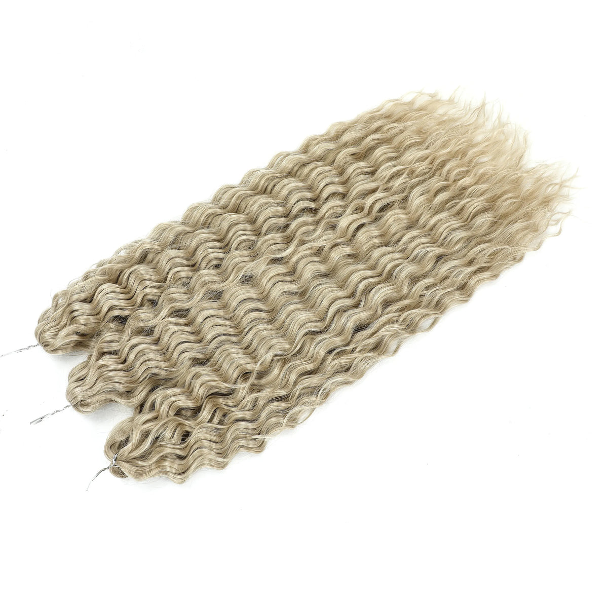 Gladys 24 Inch Ariel Water Wave Crochet Hair Extensions 300g/3pcs Blonde Black 60cm Braids Twist Hair Synthetic Hair Extensions