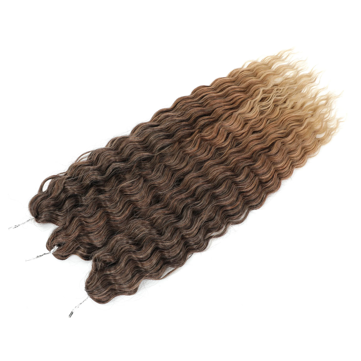 Gladys 24 Inch Ariel Water Wave Crochet Hair Extensions 300g/3pcs Blonde Black 60cm Braids Twist Hair Synthetic Hair Extensions