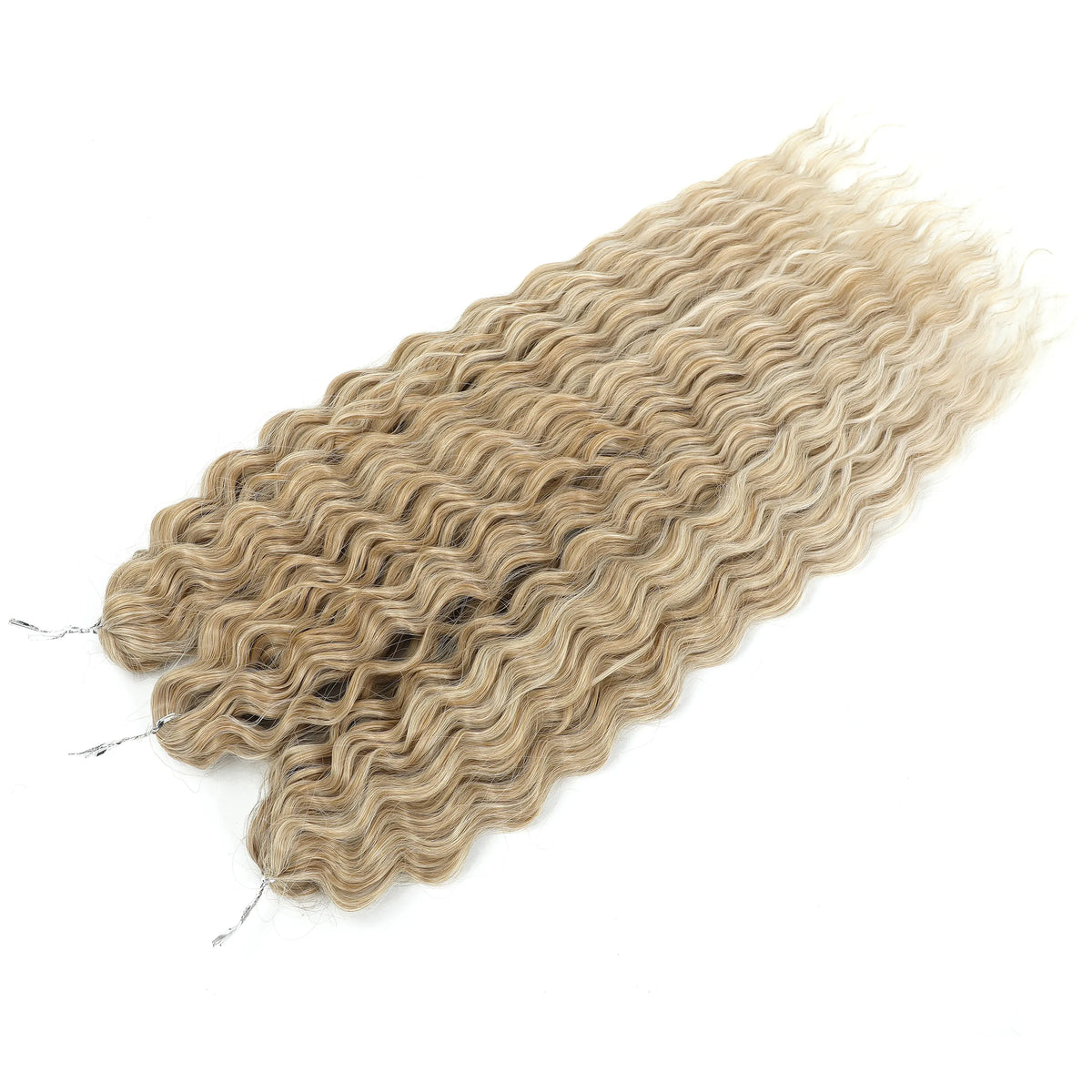 Gladys 24 Inch Ariel Water Wave Crochet Hair Extensions 300g/3pcs Blonde Black 60cm Braids Twist Hair Synthetic Hair Extensions