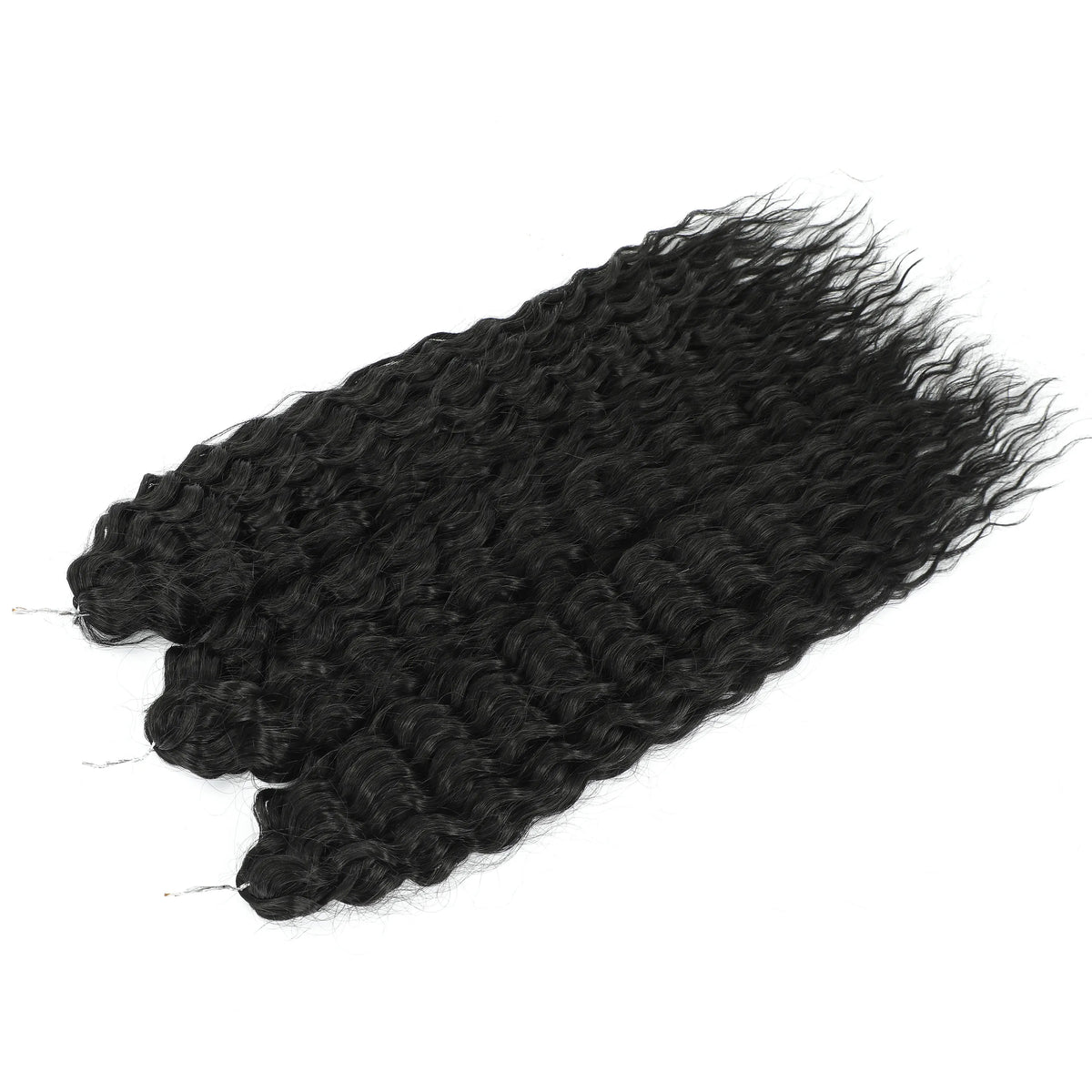 Gladys 24 Inch Ariel Water Wave Crochet Hair Extensions 300g/3pcs Blonde Black 60cm Braids Twist Hair Synthetic Hair Extensions