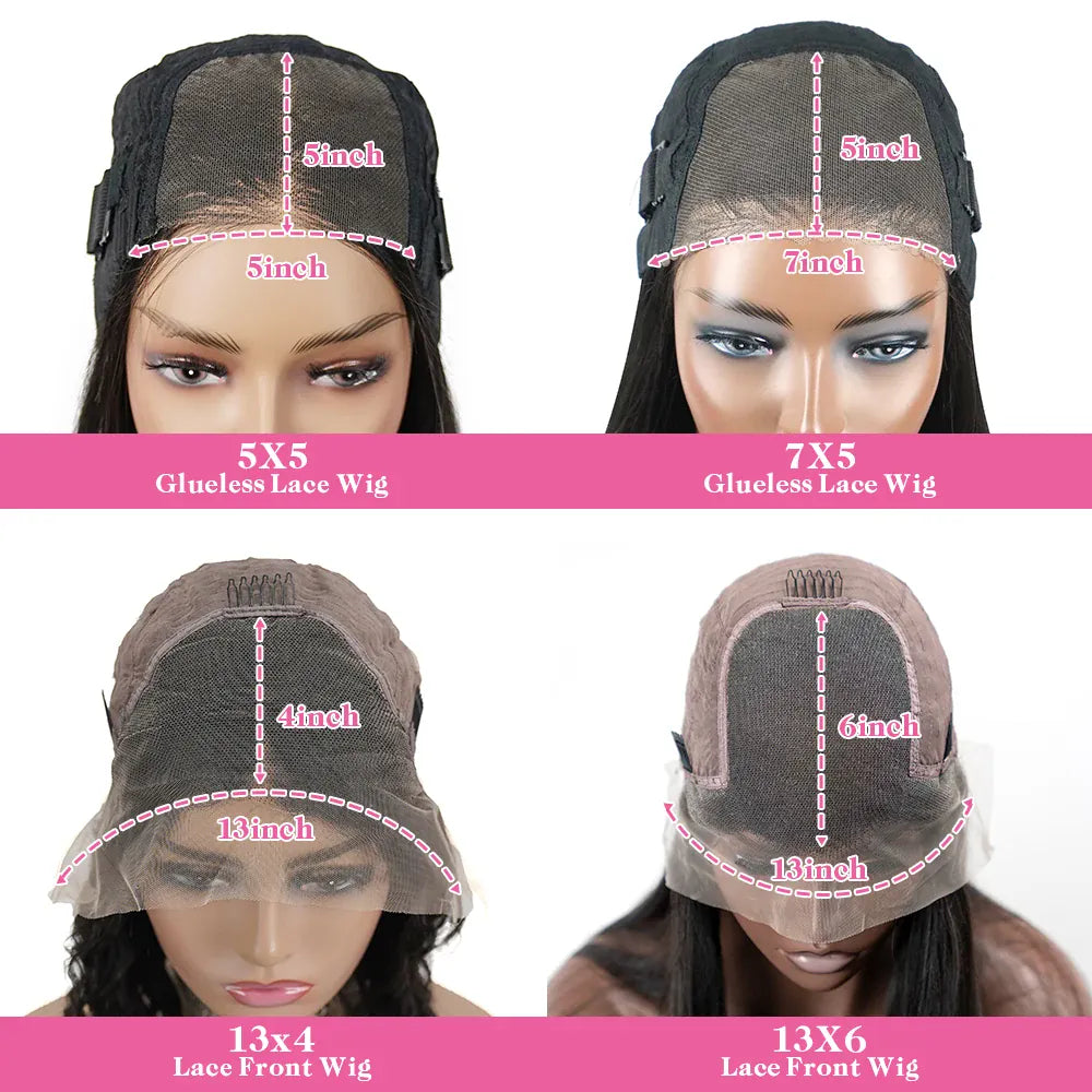 HSF glueless 13x6 HD loose deep wave frontal human hair wig for women, ready-to-wear lace front style