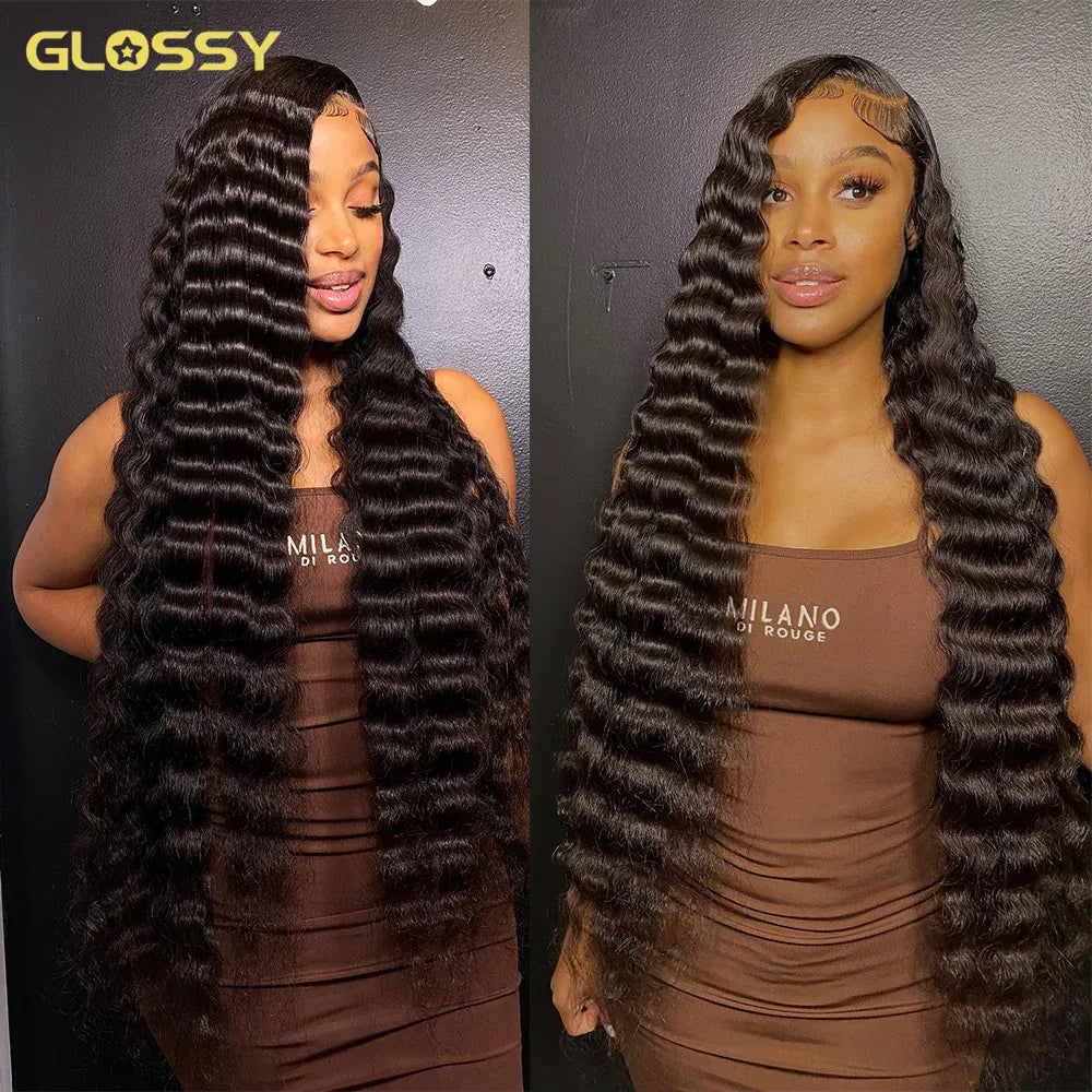 Glueless 13x6 HD loose deep wave frontal human hair wig for women by HSF Marketplace