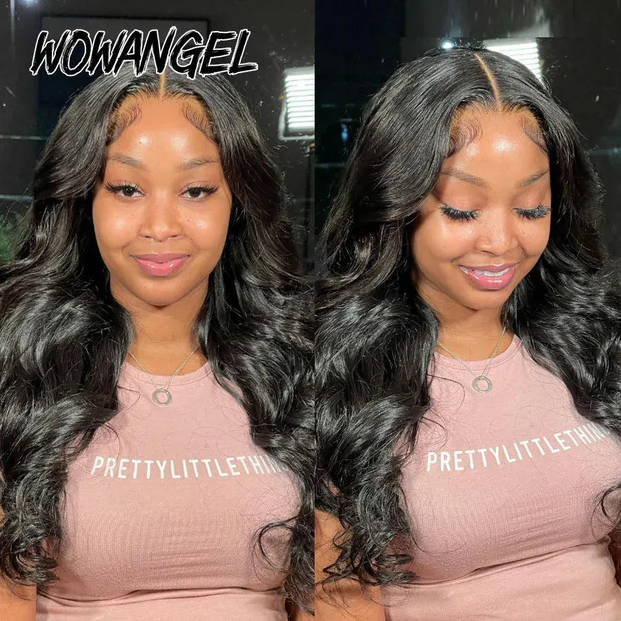 Glueless Body Wave Human Hair Wig, 5x5 HD Lace Closure, 250% Density, Pre-Plucked Wear & Go
