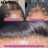 Glueless Body Wave Human Hair Wig, 5x5 HD Lace Closure, 250% Density, Pre-Plucked Wear & Go