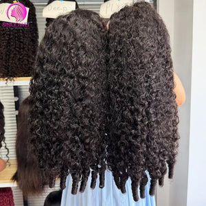 Glueless Drawstring Ready To Wear Wigs 100% Natural Hair 13x4 Hd Lace Frontal Wigs Drawstring Seamless Clips Wig For Women