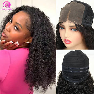 Glueless Drawstring Ready To Wear Wigs 100% Natural Hair 13x4 Hd Lace Frontal Wigs Drawstring Seamless Clips Wig For Women