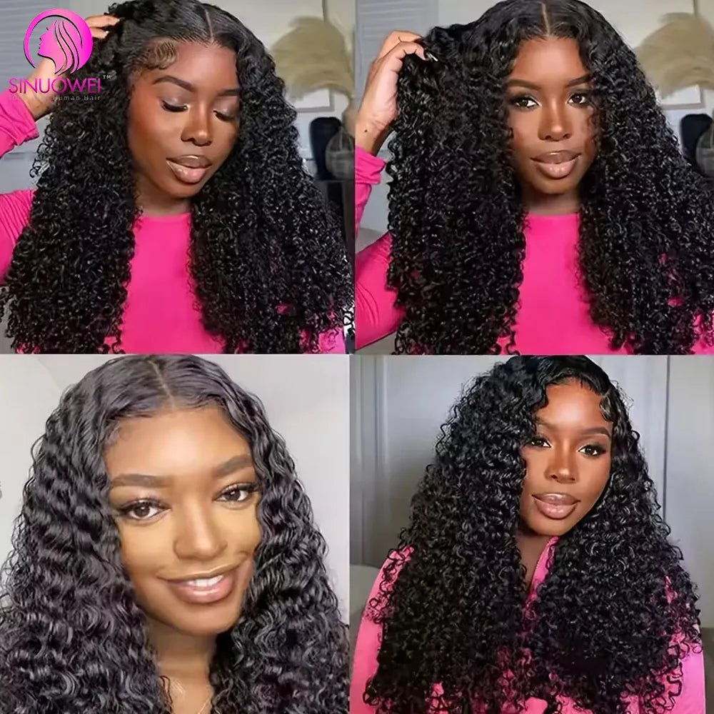 Glueless Drawstring Ready To Wear Wigs 100% Natural Hair 13x4 Hd Lace Frontal Wigs Drawstring Seamless Clips Wig For Women