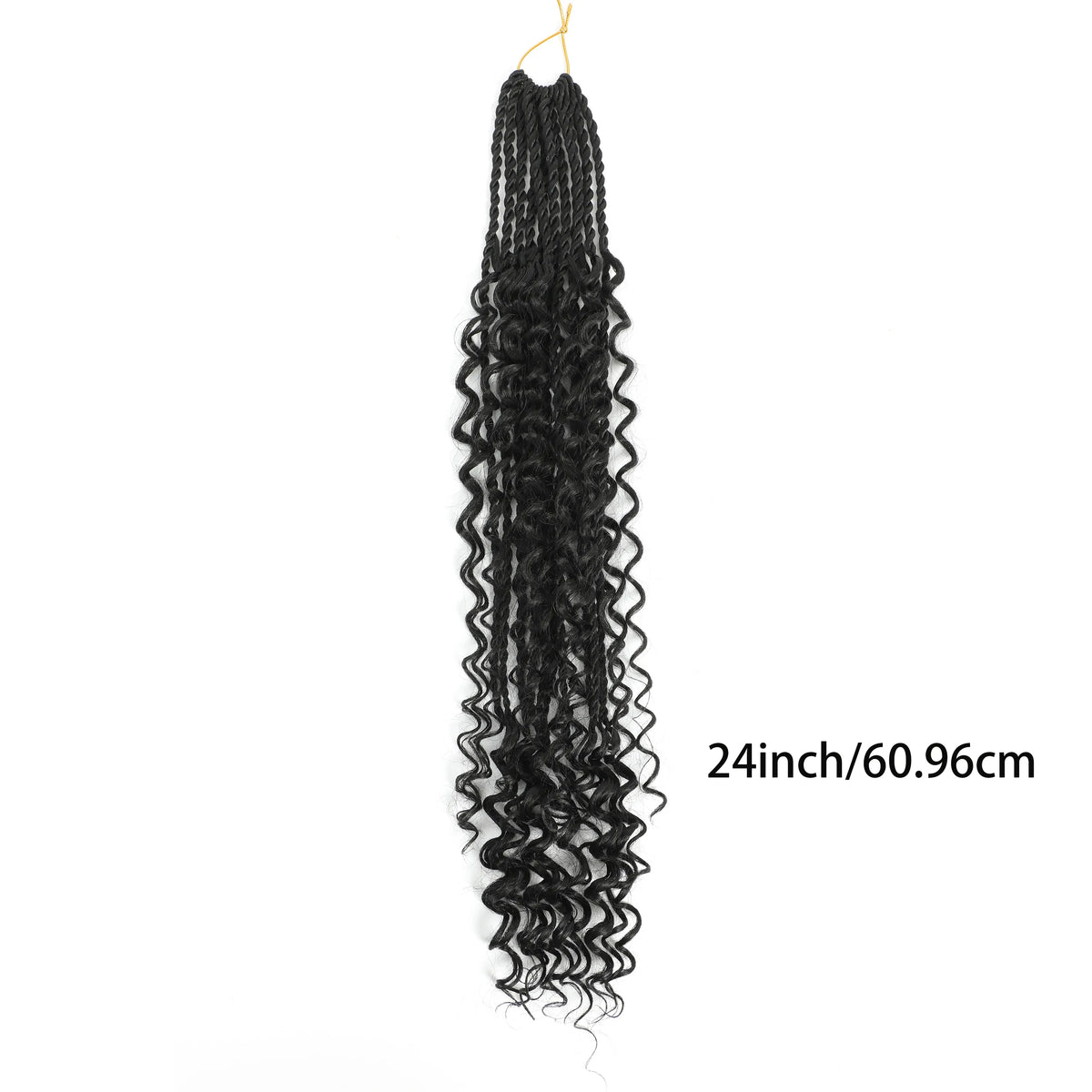 Goddess Box Braids Crochet Hair 8 Packs Crochet Box Braids Curly Ends Boho Box Braid Crochet Hair Prelooped Bohemian Synthetic Crochet Braids Hair for Women