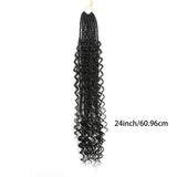 Goddess Box Braids Crochet Hair 8 Packs Crochet Box Braids Curly Ends Boho Box Braid Crochet Hair Prelooped Bohemian Synthetic Crochet Braids Hair for Women