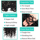 Goddess Faux Locs Crochet Braids Hair with Curly End 1B Synthetic River Locs Braiding Hair Extensions Pre Looped Braid for Women