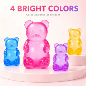 Gummy Bear Squishy Fidget Toy, Soft Squeeze Sensory Stress Relief Toy for Kids and Adults, Party Favor Gift