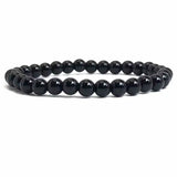 Handmade Polished Natural Gemstone 6mm Round Beads Stretch Elastic Crystal Reiki Healing Chakra Meditation Yoga Bracelet Jewelry