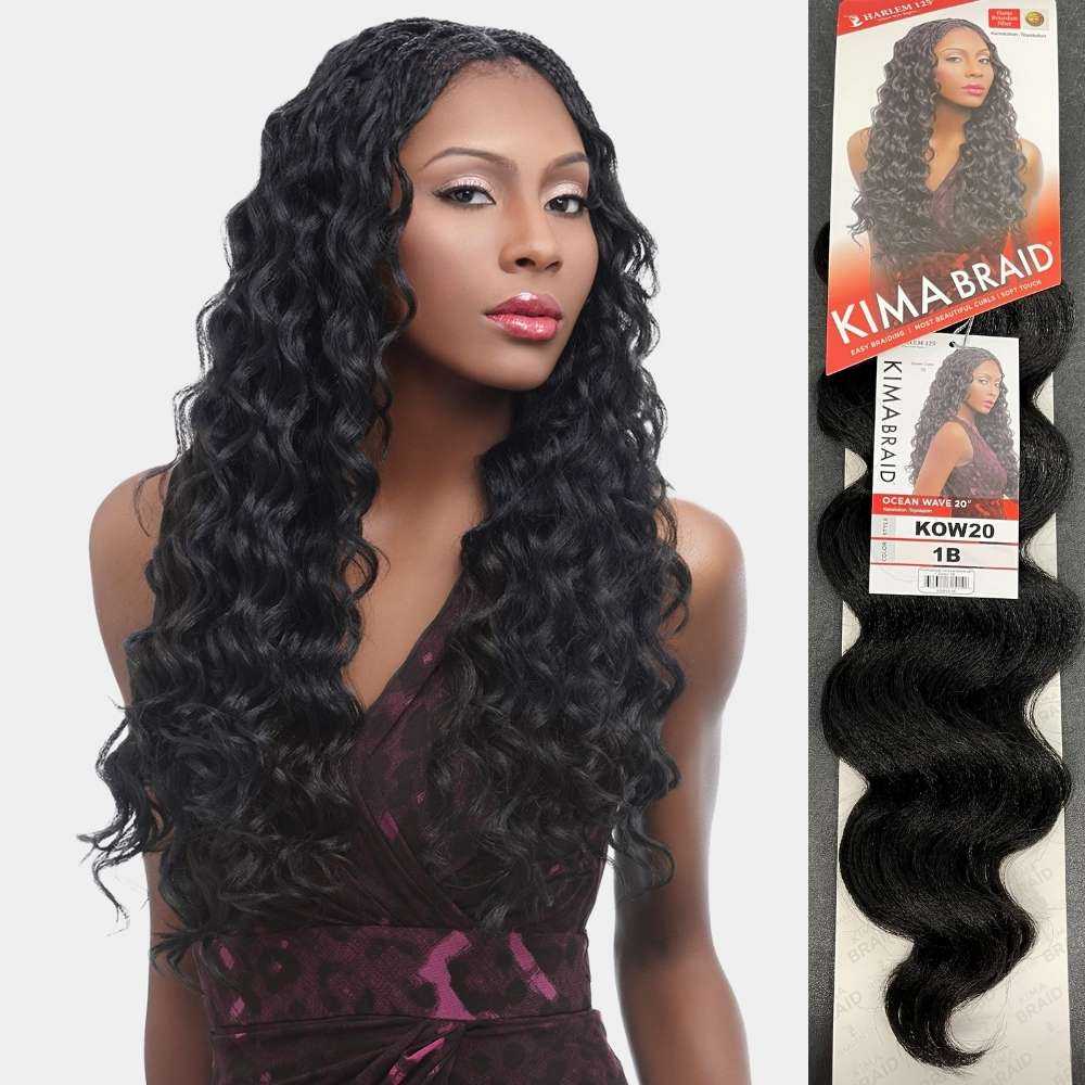 Harlem125 Kima Synthetic Crochet Braiding Hair - Ocean Wave 20"