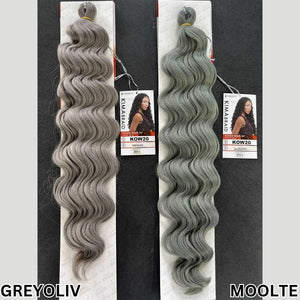 Harlem125 Kima Synthetic Crochet Braiding Hair - Ocean Wave 20"