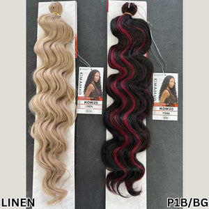 Harlem125 Kima Synthetic Crochet Braiding Hair - Ocean Wave 20"