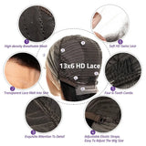 HD Chocolate Brown Body Wave 13x6 Lace Front Human Hair Wig 200% Density Transparent 13x4 Lace Frontal Brazilian Wigs For Women