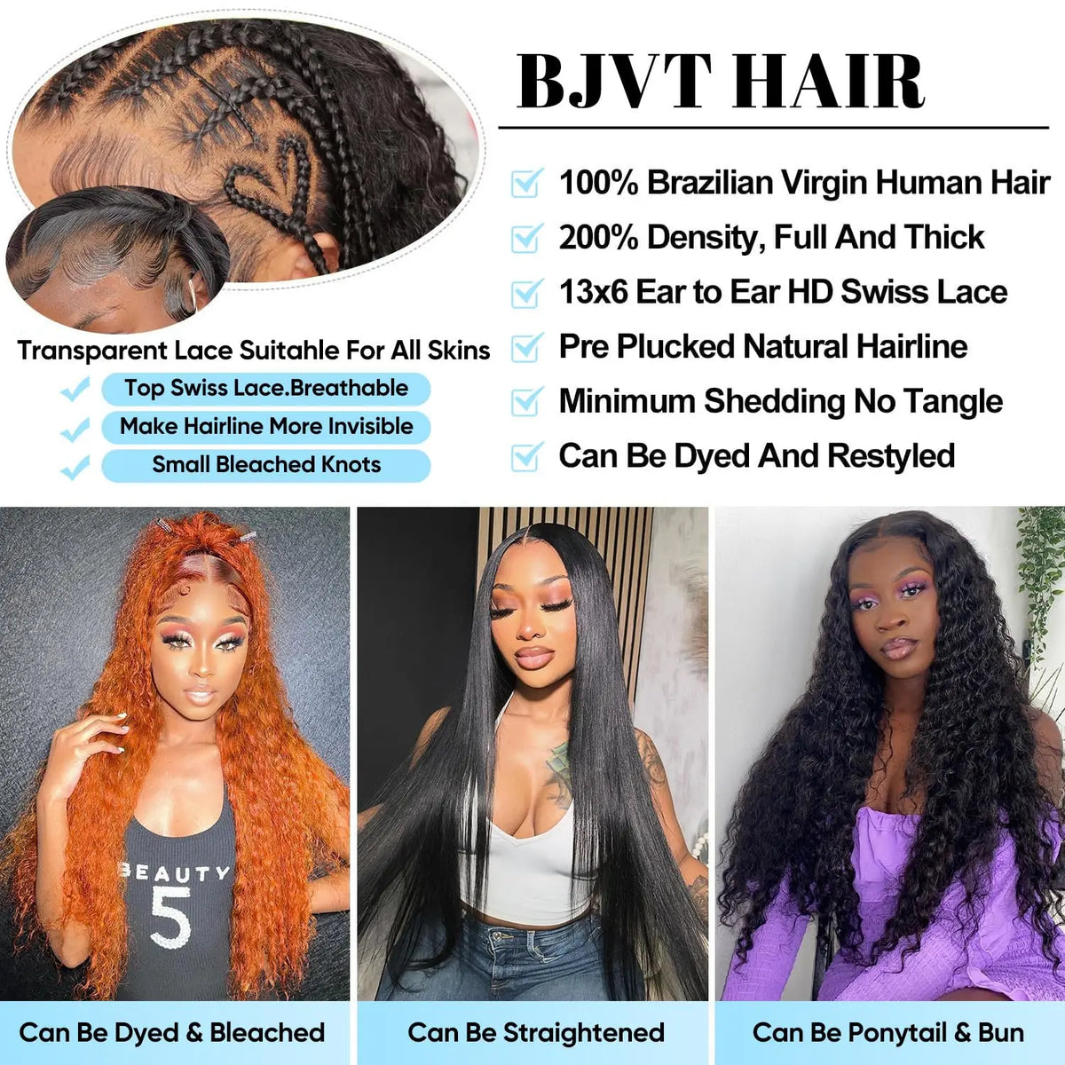 HD Lace Wig 13x6 Human Hair Natural Color Deep Wave Human Hair Wigs Pre Plucked 180 200 Density 30 40 Inch For Black Women