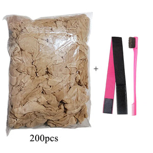 HD Wig Caps Transparent Lace Front Wig Cap Nylon Stretchy Hair Net for Women & Men Light Brown Wholesale