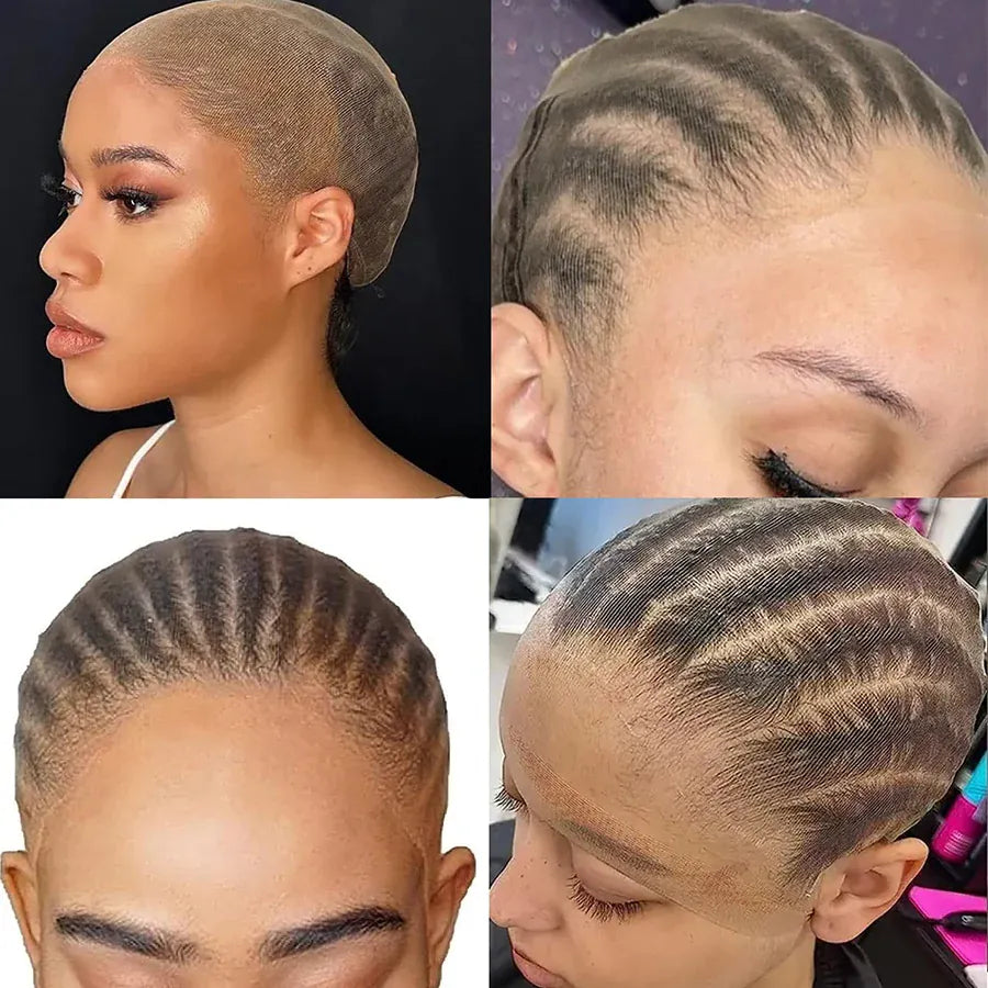 HD Wig Caps Transparent Lace Front Wig Cap Nylon Stretchy Hair Net for Women & Men Light Brown Wholesale