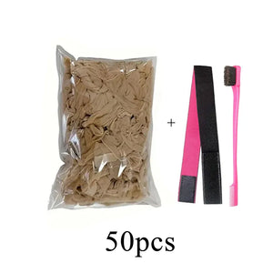HD Wig Caps Transparent Lace Front Wig Cap Nylon Stretchy Hair Net for Women & Men Light Brown Wholesale