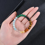 Healing Crystal Bracelet for Women 8mm Crystal Natural Stone Beads Wealth Money Success Bracelet Good Luck Jewelry Gift