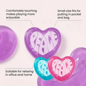 Heart Squishy Fidget Toy, Soft Slow Rising Stress Relief Squeeze for Sensory Play