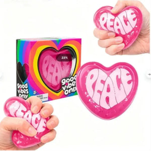 Heart Squishy Fidget Toy, Soft Slow Rising Stress Relief Squeeze for Sensory Play