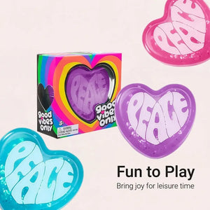Heart Squishy Fidget Toy, Soft Slow Rising Stress Relief Squeeze for Sensory Play