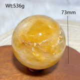 High Quality Healing Natural Crystal Golden Healer Sphere Polished Ball Mineral Reiki Ornament Home Decorations Room Decor Gift