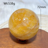 High Quality Healing Natural Crystal Golden Healer Sphere Polished Ball Mineral Reiki Ornament Home Decorations Room Decor Gift