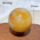 High Quality Healing Natural Crystal Golden Healer Sphere Polished Ball Mineral Reiki Ornament Home Decorations Room Decor Gift